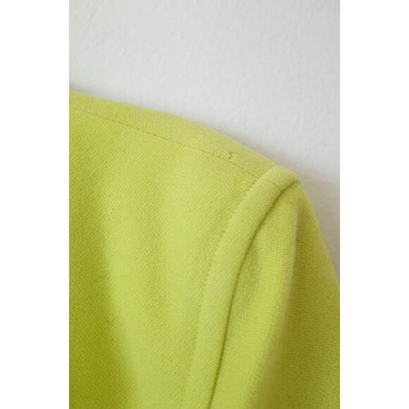 Lime Green Vintage Escada by Margaretha Ley Wool Cashmere Blazer Jacket 38 M - Picture 3 of 14